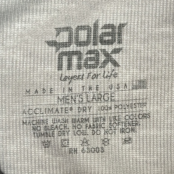 Polarmax 1.0 LIGHTWEIGHT BASEBALL SHIRT - Charcoal/Blk - Picture 6 of 8